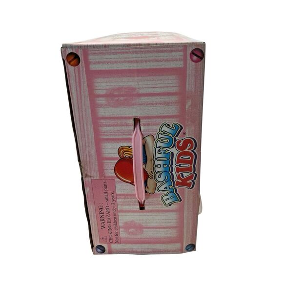 Cititoy Bashful‎ Kids Doll Brown Hair Girl Cap Floral Overalls 15" Vintage 2000 - Picture 15 of 16